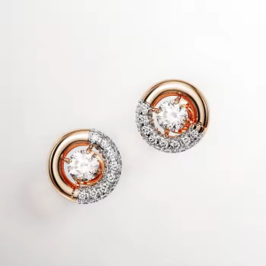 SWAROVSKI หรูหรา (ใหม่) Dextera Rose Gold ต่างหูเพชรสีขาวตัด ต่างหูแฟชั่นสตรีเงินสเตอร์ลิง S925