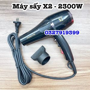 AONIKASI Máy sấy tóc cao cấp X2 2500W 2 chiều nóng lạnh với ion âm và nút CoolShot riêng biệt cho tóc bóng mượt và không bị xoăn rối