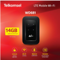 ITACC Modem Mifi Wifi JIO WD681 Telkomsel 4G LTE 14GB UNLOCK All Operator GSM. 