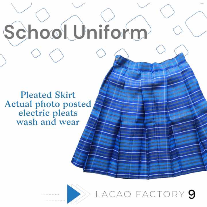 Lacaofactorynine Best School Uniform Checkered Pleated Skirt for