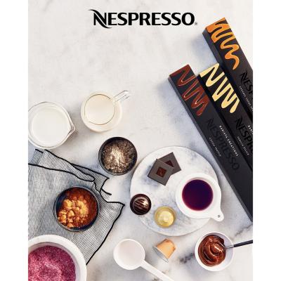 Cà Phê Viên Nén Nespresso Dòng Caramel - Vanilla - Cocoa, New Date, Hộp 10 Viên,