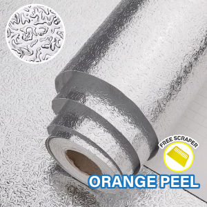 10M Aluminium Foil Kitchen Oilproof Wallpaper Waterproof Stickers Adhesive Wall Paper Heat Resistance Kertas Dinding 壁纸