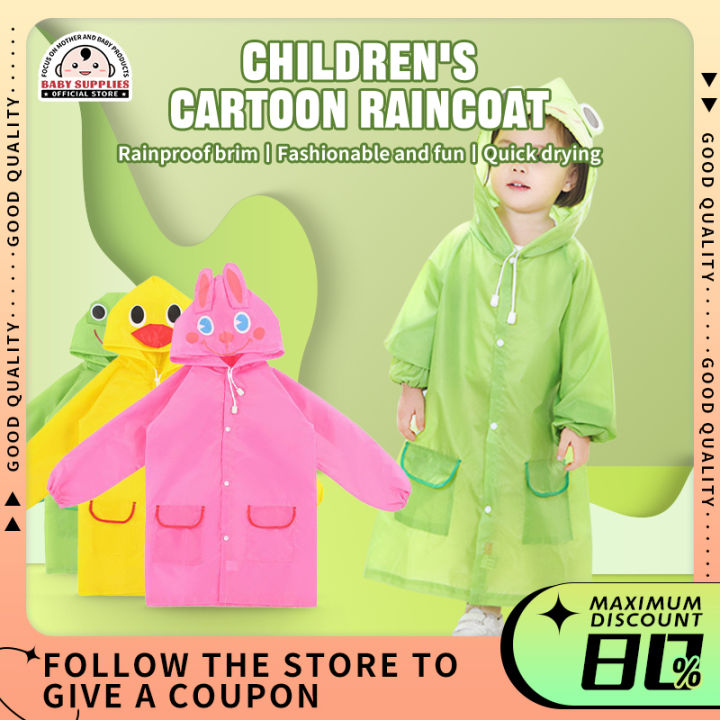 Baby Cartoon Raincoat Waterproof Moisture proof Kids Raincoat Boys and