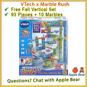 VTech Marble Rush Free Fall Vertical Set Spiral Lift Up Down Pulley Age 6+ STEAM Run / AppleBear