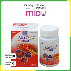 Midu MenaQ7 360mcg care - Hộp (1 lọ x 60 viên)