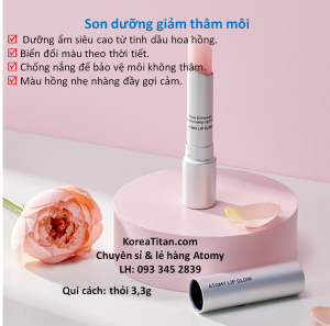 Son dưỡng ẩm biến đổi màu theo thời tiết chống nắng SPF10 giảm thâm môi - Atomy Lip Glow SPF10 - 애터미 립 글로우 - Атоми Блеск для Губ