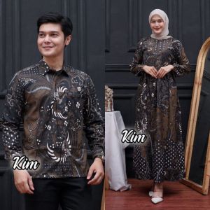 BAYAR DI TEMPAT/ BATIK SARIMBIT KEKINIAN/ BATIK COUPLE TERLARIS 2023/GAMIS BATIK WANITA  MODERN / Couple batik GAMIS BATIK M L XL XXL MASAKINI