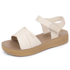 WomenS Shoes 2026 New Casual Style Thick-Soled Sandals Open-Toe Velcro Mom Shoes Soft Sole Lightweight Shoes For Middle-Aged And Elderly
