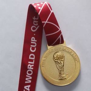 Customized promotional materials for fans commemorative medals at the 2022 World Cup Hercules Argentina Champions Messi Football Match