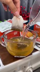 Turmeric Ginger Cinnamon Tea l100% Handmade Eco Bags I Vegan Sugar-Free Caffeine-Free & Gluten-Free Golden Turmeric Tea Indian Turmeric + Yunnan-Guizhou Ginger + Sri Lanka Cinnamon + Vietnam Lemon!Warm & Healthy Drink