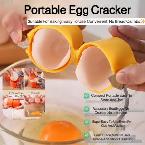 Portable Egg Shell Opener Household Kitchen Baking Tool Egg Opening Tool No Crumbs Manual Egg Beater 开蛋神器不掉屑