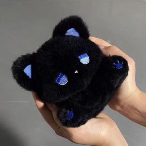 ตุ๊กตาสัตว์นุ่มตุ๊กตา 16cm น่ารัก อีโม แมวสีดําของเล่นตุ๊กตา ของขวัญสุดพิเศษสำหรับสาวๆ