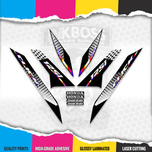 CLICK 125 V4 DECALS (2026 VARNISHED DESIGN) MotoKits By Inkboss Creations
