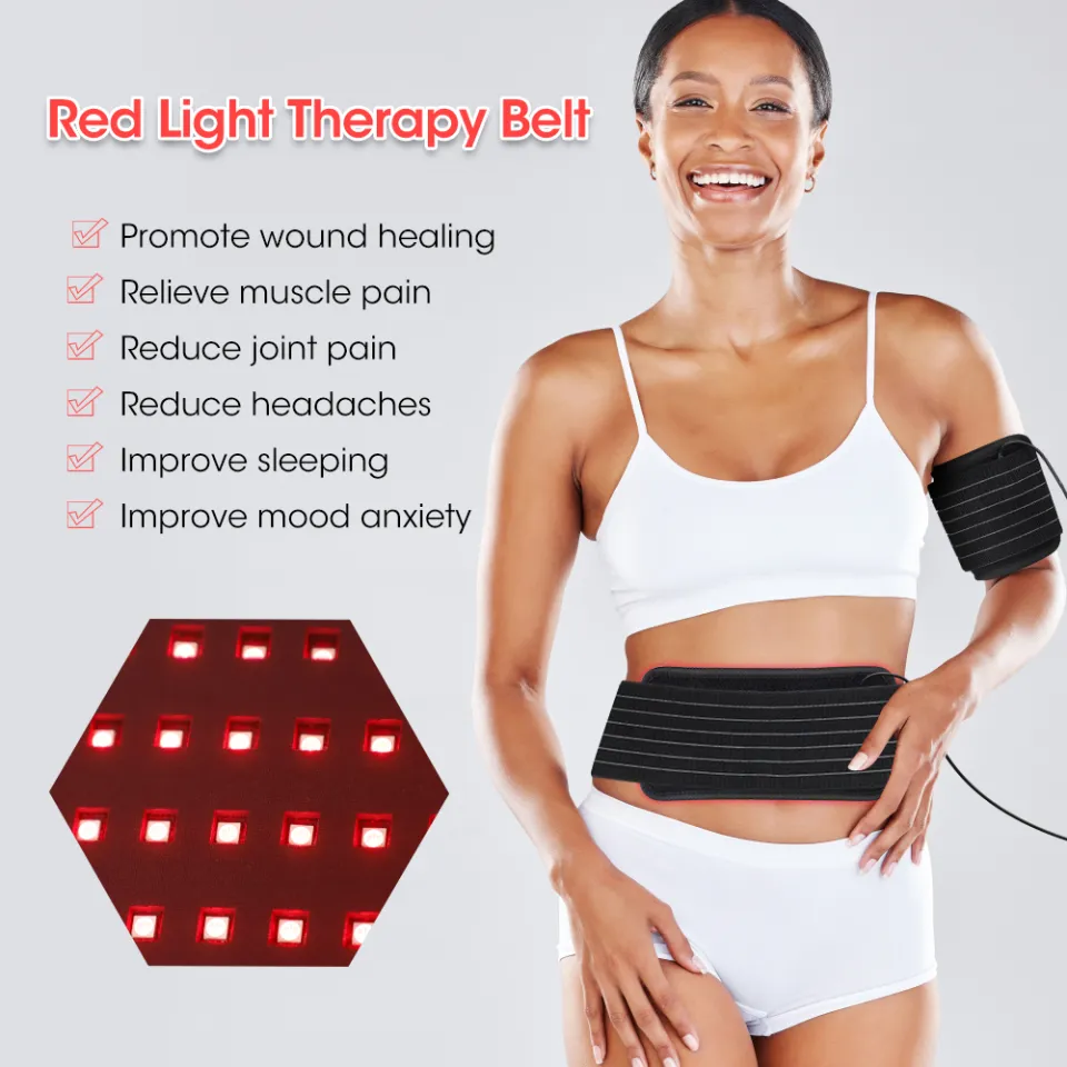 Wrap Infrared Red LED Light Therapy Waist Slimming Belt for Wound