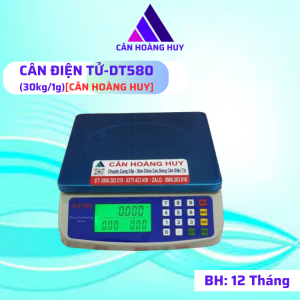 Cân điện tửcân để bàncân bán hàngCân điện tử tính tiềnCân điện tử nhà bếp DT- 580 -30kg/1g màn hình LED xanh CÂN HOÀNG HUY