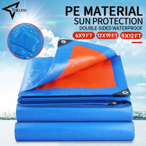 6FTx9FT Trapal Lona Tolda Tarpaulin 9FTx12FT  Waterproof sunscreen waterproof on both sides (with holes)thickened12FTx19FT Truck Covers Outdoor Canopies