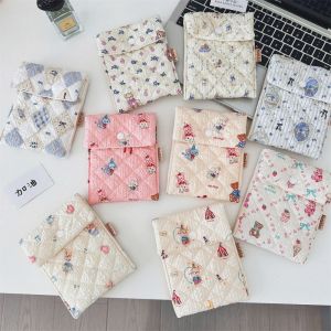 BAIXL Coin Pouch Sanitary Napkins Storage Bag Lightweight Cartoon Lipstick Makeup Organizer Cute Bear Mini Cosmetic Bag Outdoor