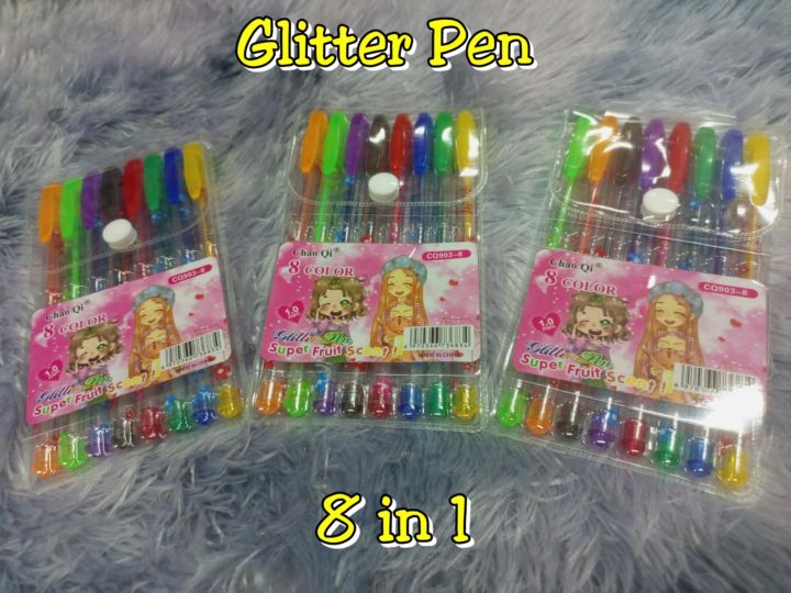 GLITTER PEN FRUIT SCENTS 8 in 1 | Lazada PH