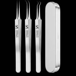 Ready StockGerman Precision Blackhead Remover Tool/Professional Acne Extractor Tweezers for Pore Cleaning/Acne Needle