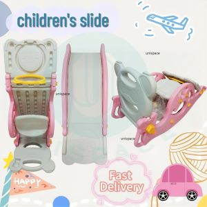 Toddler Slide 3 in 1 Foldable Indoor Slide for Toddlers Toddler Climber Playset with Basketball Hoop and Ring Toss