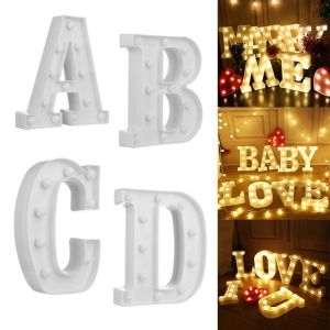 LED Night Lamp English Letter Alphabet Sign Light (A-Z)