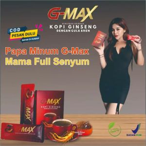 Gmax Kopi Ginseng Penambah Stamina Diranjang Kuat Tahan Lama Siplemen Ereksi Ejakulasi Dini