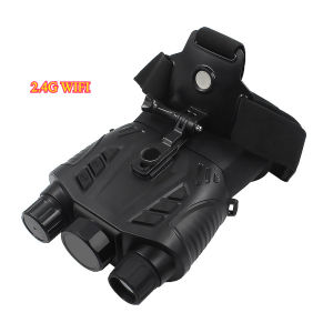 BekinTek WiFi GPS Helmet Mounted Night Vision Binoculars Full Color Head Mountable Optics Telescope Rechargeable  Goggles Full Dark Observing Support 2.4G WiFi Remote Viewing GPS Positioning   8x Digital Zoom 2.5K Video Record 15M Photo