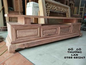 Tủ Kệ tivi Sofa gỗ hương đá 200x42x55kệ kê tivi / Đồ Gỗ Thưởng Lan bày đồ