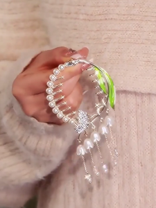 Phong cách lãng mạn hình hoa hồng kẹp tóc tóc đuôi ngựa cao Phụ nữ kẹp tóc Phụ kiện tóc nữ thanh lịch tiệc cưới Kẹp tóc càng cua