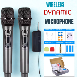 Set Mikrofon Pegang Tangan Wayarles Profesional ZH-28M Baharu dengan Pemancar UHF Palam Universal 2.4GHz Julat Mikrofon 2M untuk Karaoke Pertuturan Multimedia - Peralatan Audio Berkualiti Tinggi