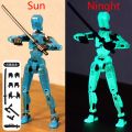 2024 Hot Upgrade Night glow Titan 13 Action Figure T13 Model Figures 3D Printed Multi-Jointed Movable Lucky 13 Action Figure Nova 13 Action Figure Dummy. 