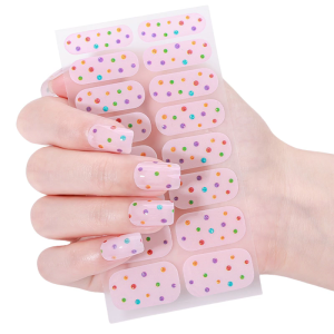 No Cure Nail Wraps Full Coverage Quick Application Natural Glossy Long Lasting Waterproof Safe for Various Occasion