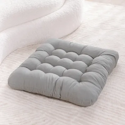 Termaya Chair Seat Cushion Thick Padding Soft Fabric Non Slip Square Tatami Floor Mat Home Office Rumah Tangga Washable