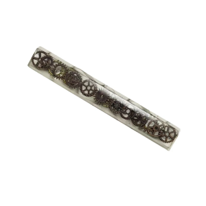 Steampunks Inspireds 6.25U Space Keycap Clear Epoxy Resins Construction For Most Mechanical Keyboards Optimized Light Diffusions