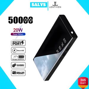 SALYS LENTIVEN Powerbank 50000 mah Digital Display Fast Charging T9