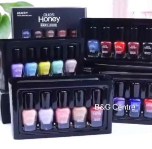 Oulisi Magic Peel Off Top Base Coat Matte Set Nail Polish Vitamin Nutrient Peel Off Kopek Warna Kuku Muslimah Halal 亮油底油封层指甲油