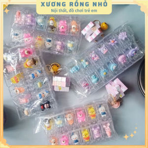 Kẹp tóc càng cua 3 răng 5 răng đính charm hoạt hình dễ thương