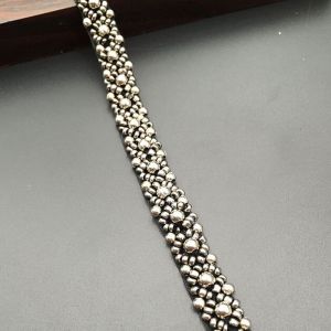 SVSAKZ168 Headpiece Embroidered DIY Pearl Wedding Fabric Beaded Dress Decor Lace Trim Ribbon