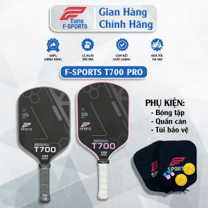 (Chính Hãng) Vợt Pickleball F-Sports T700 Pro - Carbon T700 Nhám Cao Cấp Tăng Kiểm Soát Tối Đa Màu Hồng & Đen Đẳng Cấp