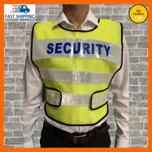 READY STOCK MALAYSIA Reflective Safety Vest High Quality Security Vest Reflective Security Guard Vest