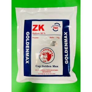 Pupuk kalium free chlorine isi 1kg ZK goldenmax dari cv.agrindo persadatama