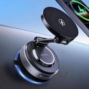 15W Magnetic Wireless Charger for Magsafe Car Mount 360 Rotate Vacuum Suction Cup for Gym/Mirror Mount for iPhone 17-12 Pro Max2026
