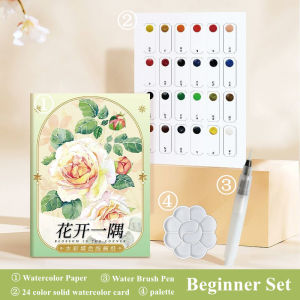AICRANE beginner gift Watercolor Paper set 230g 8 Sheets Painted Water-soluble Book Line draft For Artist Student Handmade graffiti school supplies aesthetic