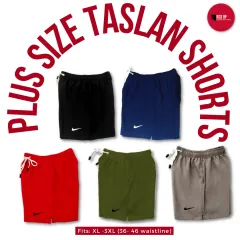 RISE UP CLOTHING - SET OF 5 Double Plus Size Taslan Shorts (Unisex) - XL to  2XL, 40 - 44 Waistline