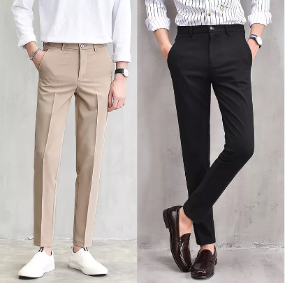 Buy JEENAY Synthetic Formal Pants for Men | Mens Fashion Wrinkle-free  Stylish Slim Fit Men's Wear Trouser Pant for Office or Party - 34 US, Sky  Blue Online at Best Prices in