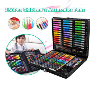 150Pcs Kids Painting Pen Set Premium Color Pencil Crayon Marker Pencil Drawing Art Colour Early Learning Set Toys and Girls Gift