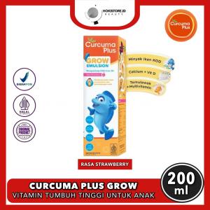 Curcuma Plus Grow Emulsion Suplement Vitamin Pertumbuhan Anak 200ML - Rasa Strawberry