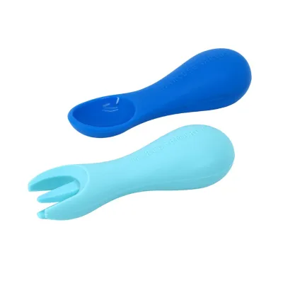 Infantino | Marcus & Marcus Silicone Palm Grasp Spoon & Fork Set