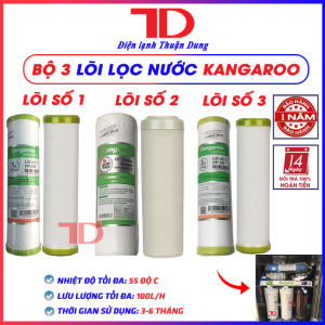 Bộ 3 lõi lọc nước dành cho tất cả các máy lọc nước Ro Kangaroo Karofi Unilife Aqua... - Điện Lạnh Thuận Dung