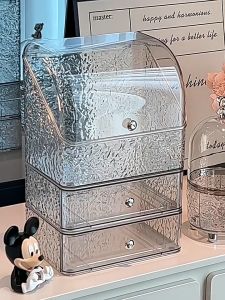 Shopclassyshop High-end storage cabinet makeup organizer box desktop vanity large-capacity lipstick skincare products